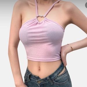 Pink Halter Top